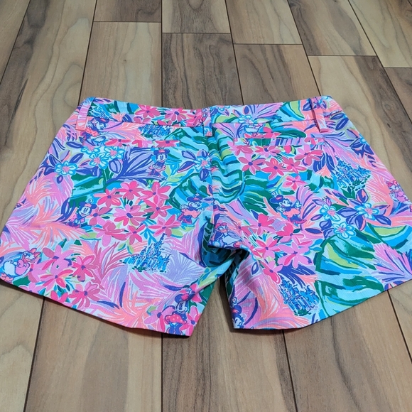 NWT! Lilly Pulitzer X Disney Callahan Shorts Disney Dreamin Size 00 - Picture 12 of 13